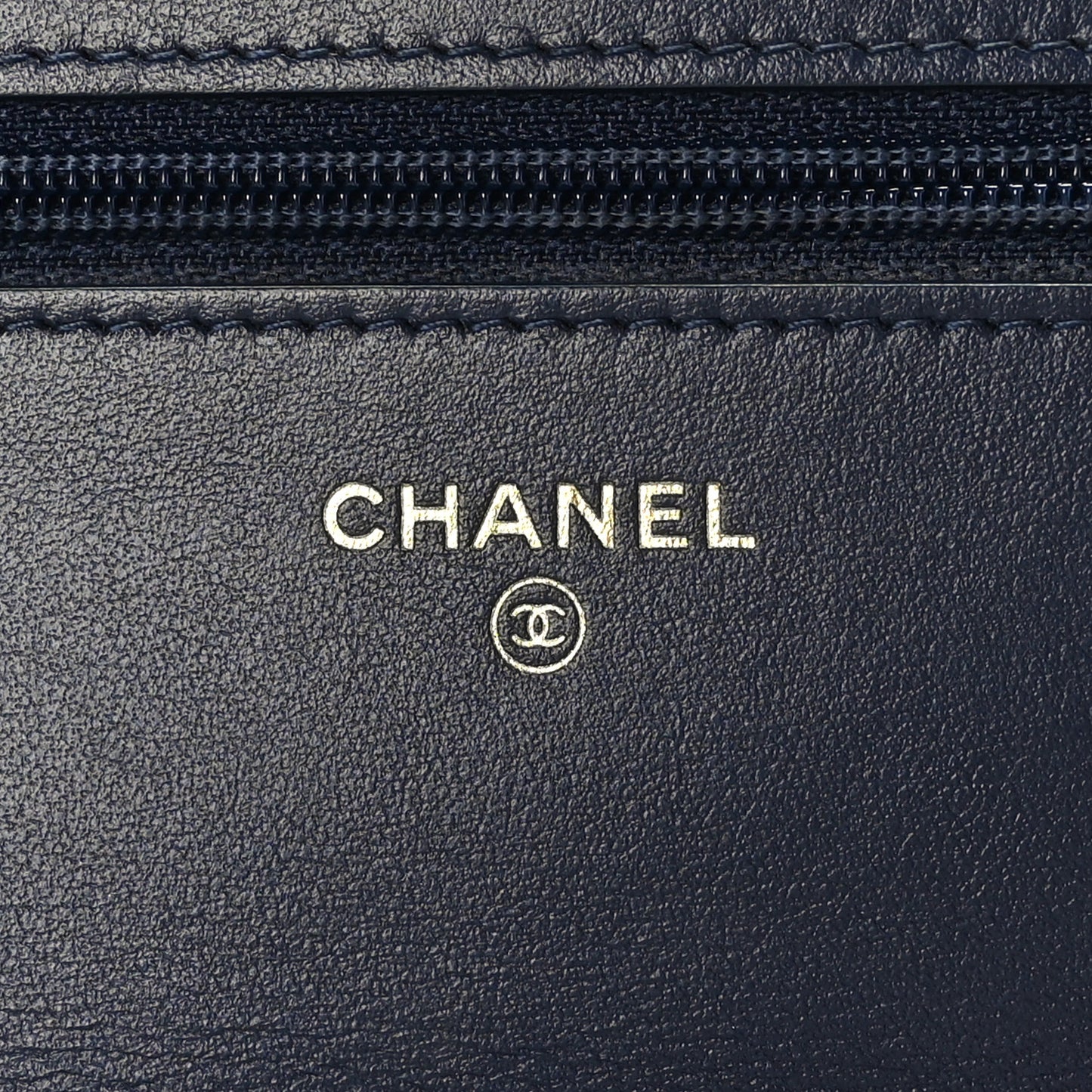 Tweed Quilted Chanel 19 Wallet On Chain WOC Ecru Navy Blue Multicolor