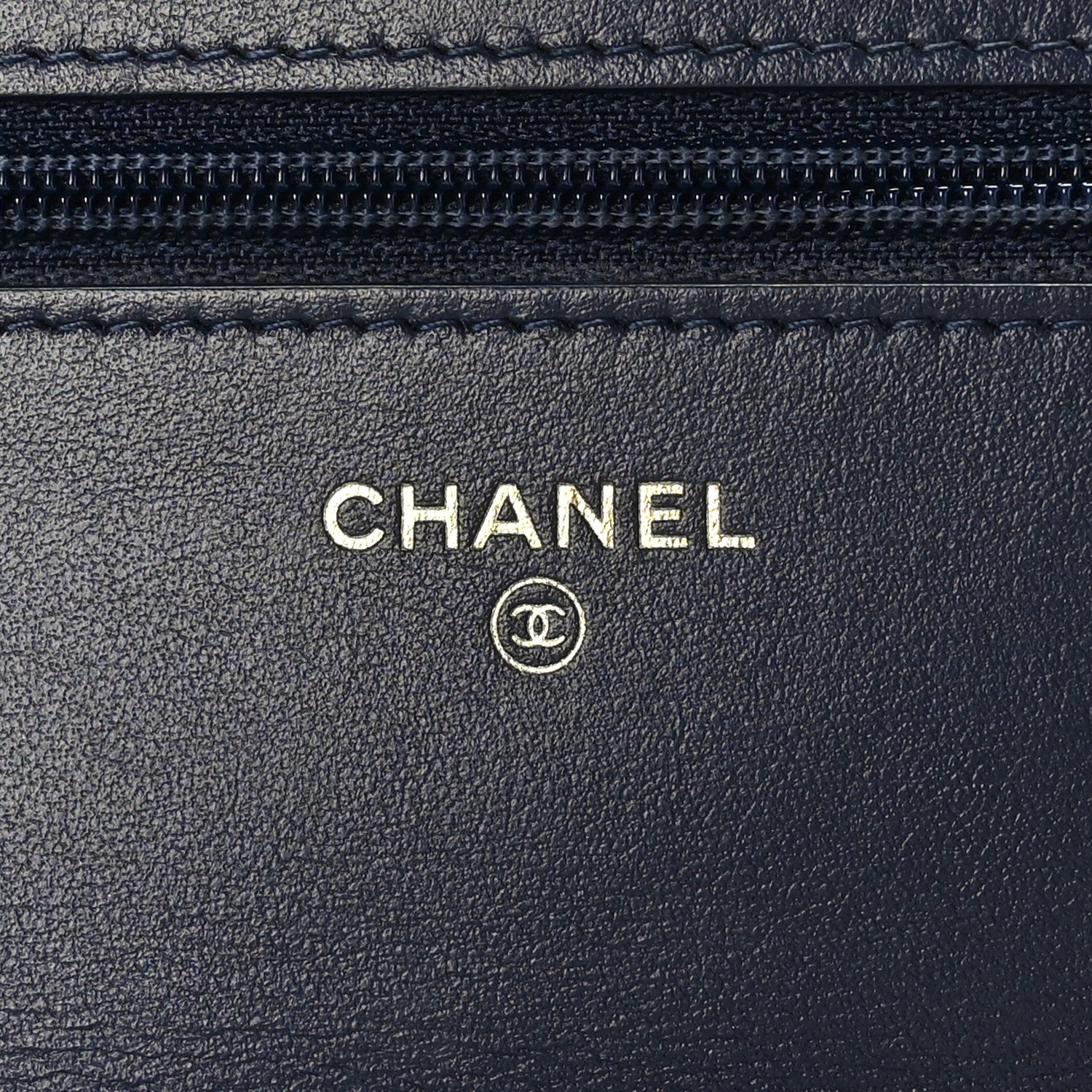 Chanel Tweed Quilted Chanel 19 Wallet On Chain WOC Ecru Navy Blue Multicolor 7 of 10