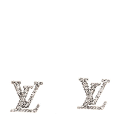 Louis Vuitton Crystal LV Iconic Earrings Silver 1 of 5