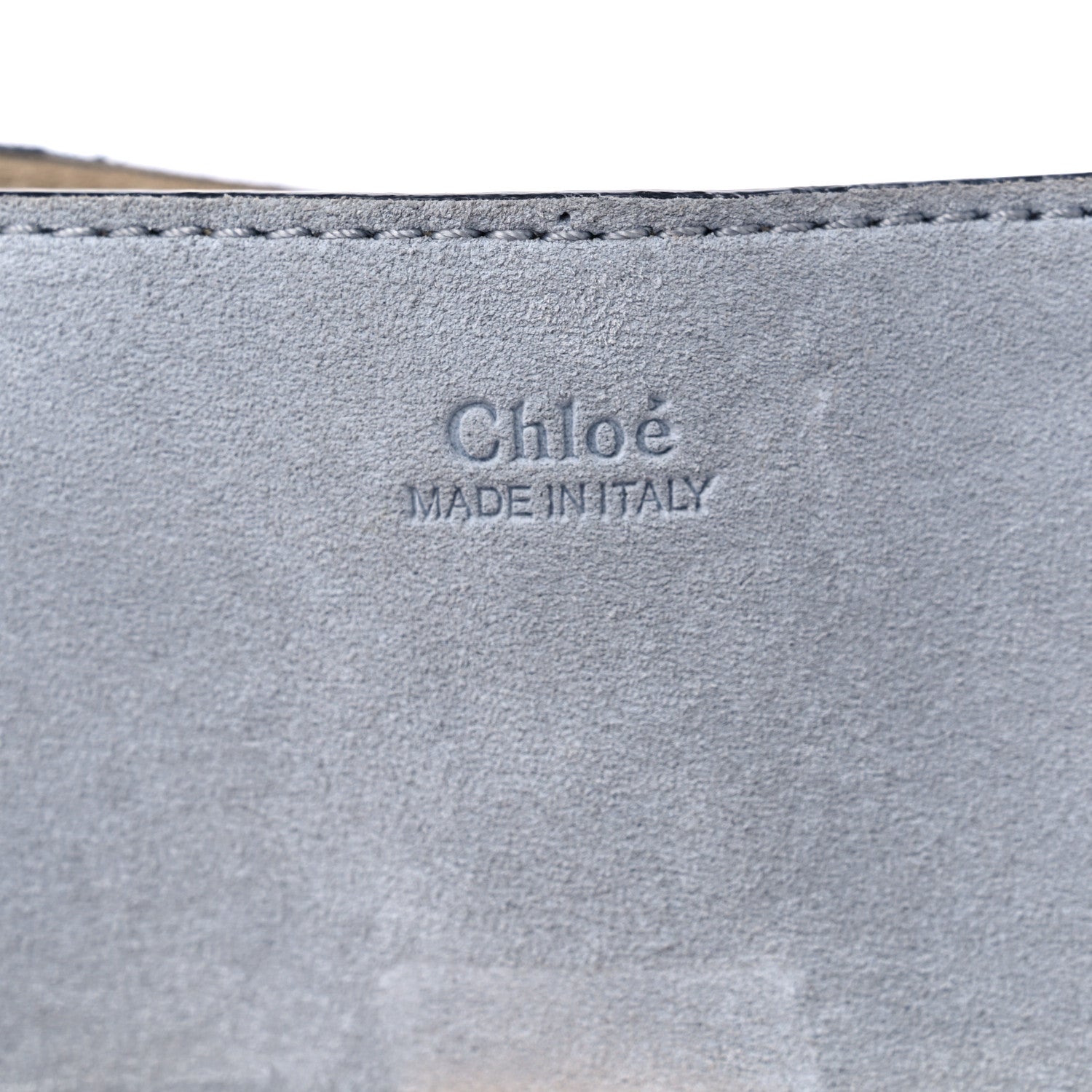 Chloe Suede Smooth Calfskin Drew Shoulder Bag Cloudy Blue 6 of 11