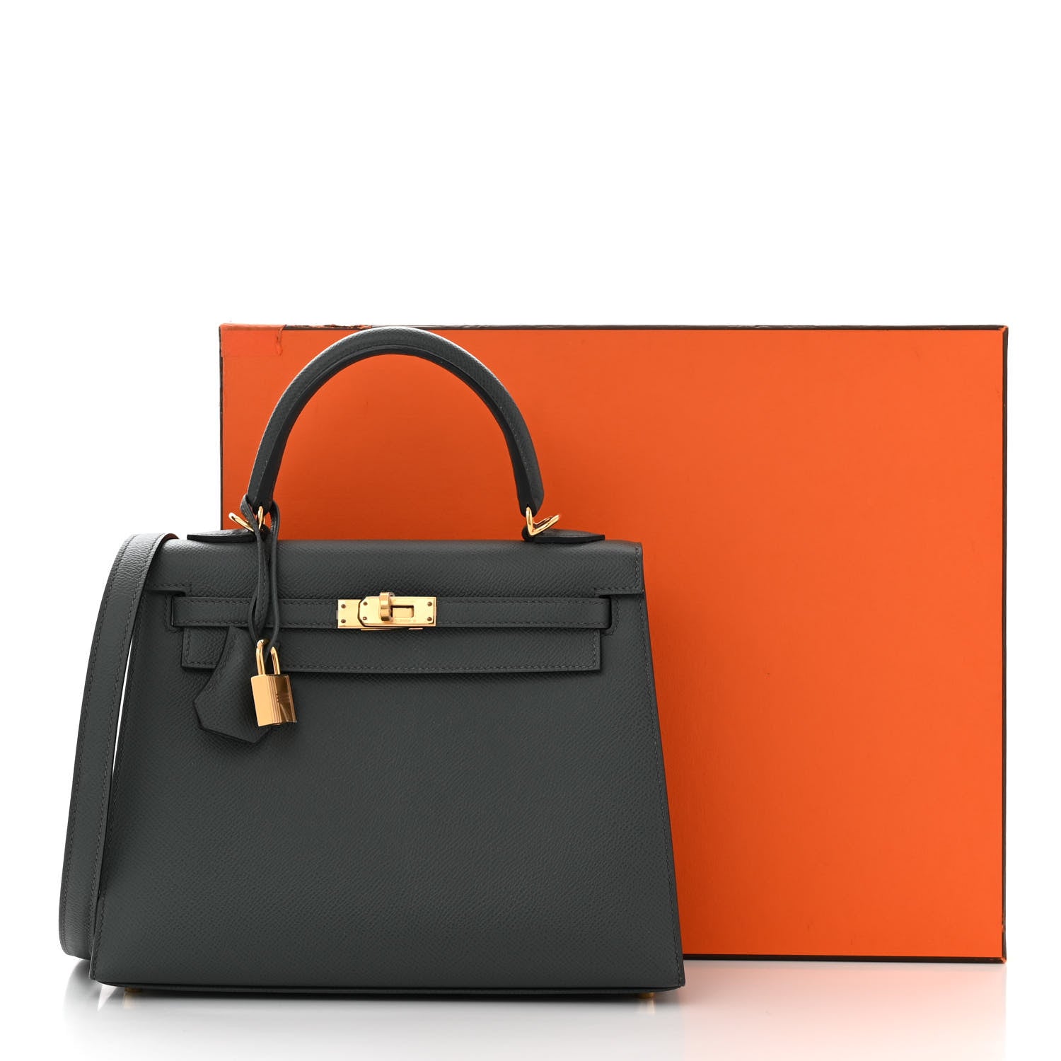 Hermes Epsom Kelly Sellier 25 Bleu Orage 11 of 11
