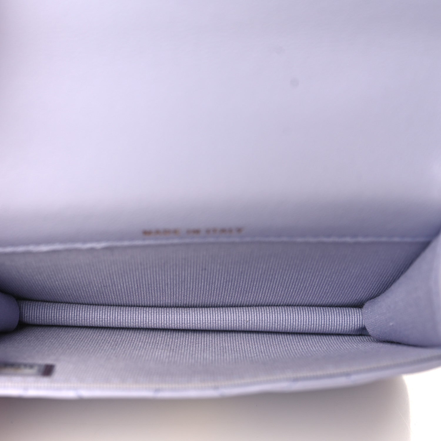 Chanel Lambskin Quilted Top Handle Flap Coin Purse With Chain Light Purple 5 of 9