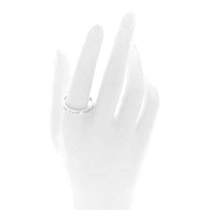 Tiffany Sterling Silver Narrow 1837 Band Ring 60 9 4 of 10