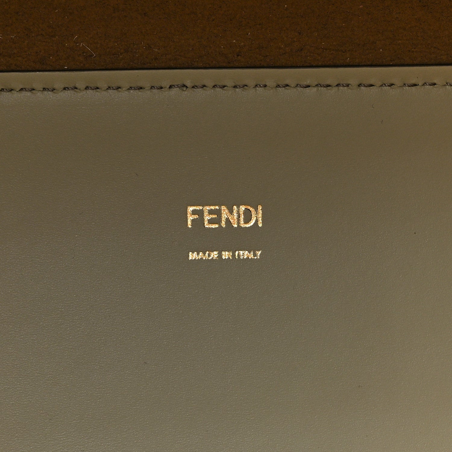 Fendi Vitello King Plexiglass Logo Embossed Medium Fendi Sunshine Shopper Tote Green Tea 6 of 9