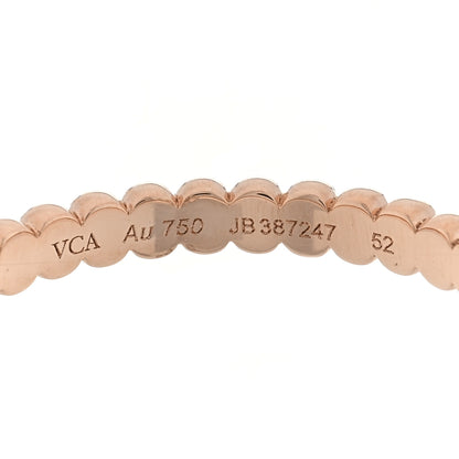 Van Cleef & Arpels 18K Rose Gold Small Perlee Ring 52 6 4 of 5
