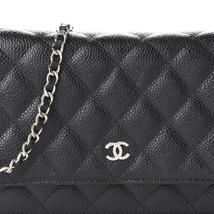 Chanel Caviar Quilted Wallet On Chain WOC Black 11 of 11
