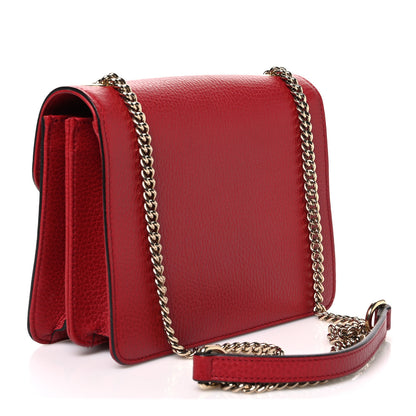 Gucci Dollar Calfskin Small Interlocking G Shoulder Bag Red 3 of 11