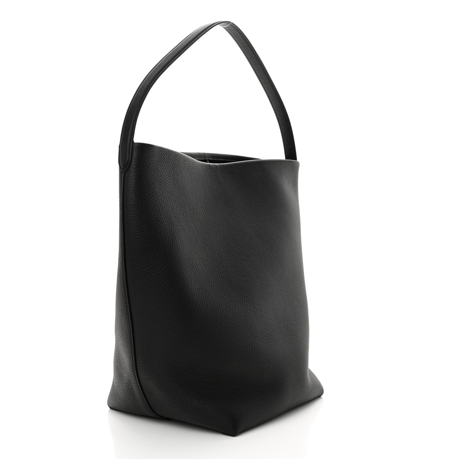 The Row Grained Calfskin Large N/S Park Tote Black 3 of 10