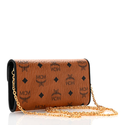 MCM Visetos Patricia Wallet On Chain Cognac 2 of 9