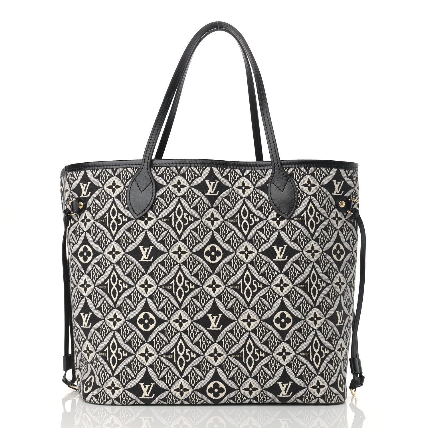 Louis Vuitton Jacquard Since 1854 Neverfull MM Grey 2 of 9