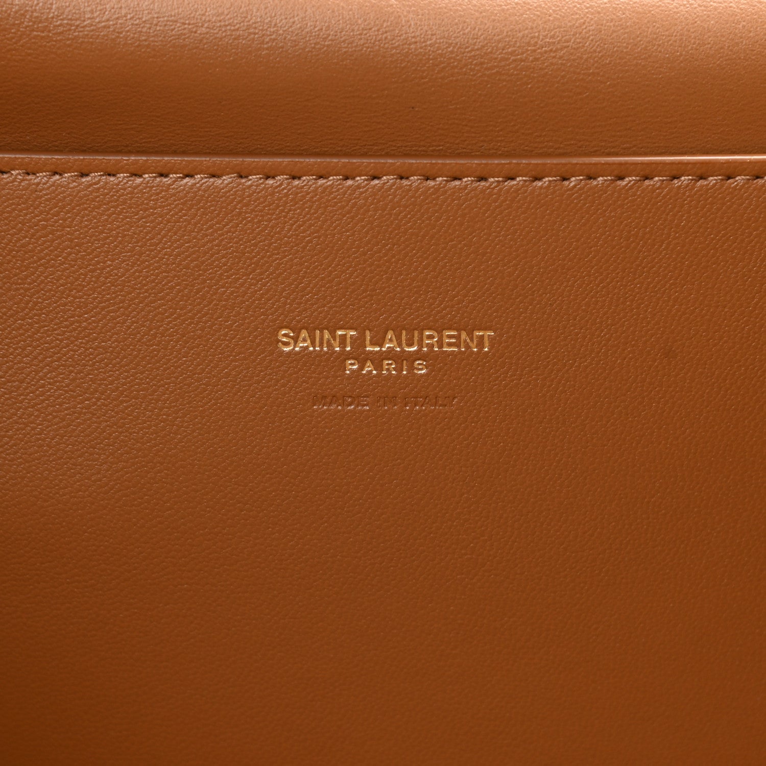 Saint Laurent Smooth Calfskin Suede Medium Reversible Monogram Kate Satchel Light Ochre 9 of 21