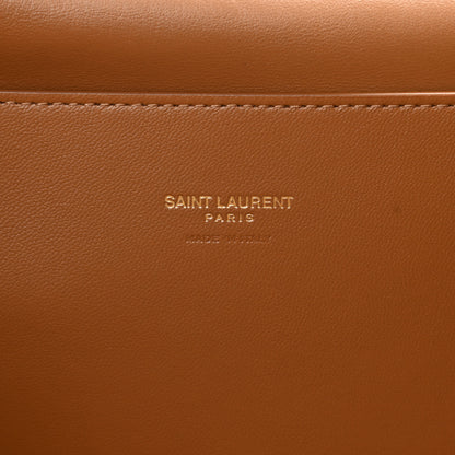 Saint Laurent Smooth Calfskin Suede Medium Reversible Monogram Kate Satchel Light Ochre 9 of 21