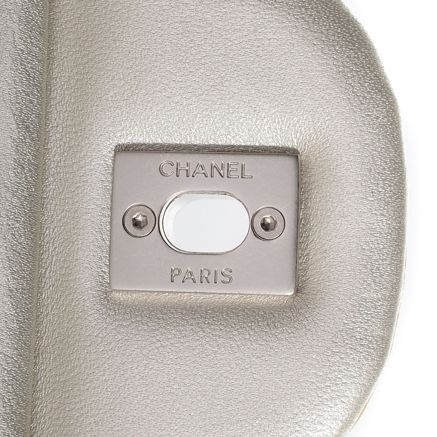 Metallic Lambskin Jumbo Single Flap Light Gold