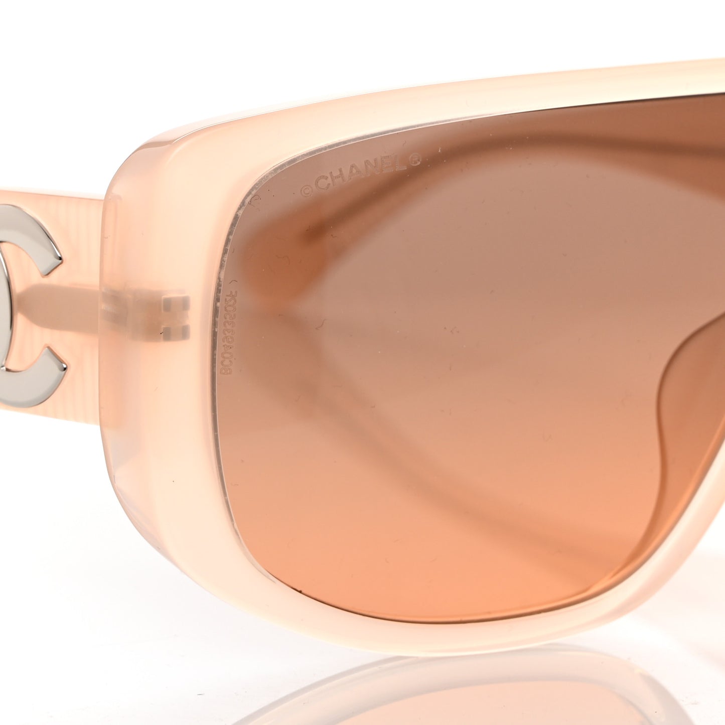 Transparent Acetate Shield Sunglasses 5495 Light Pink