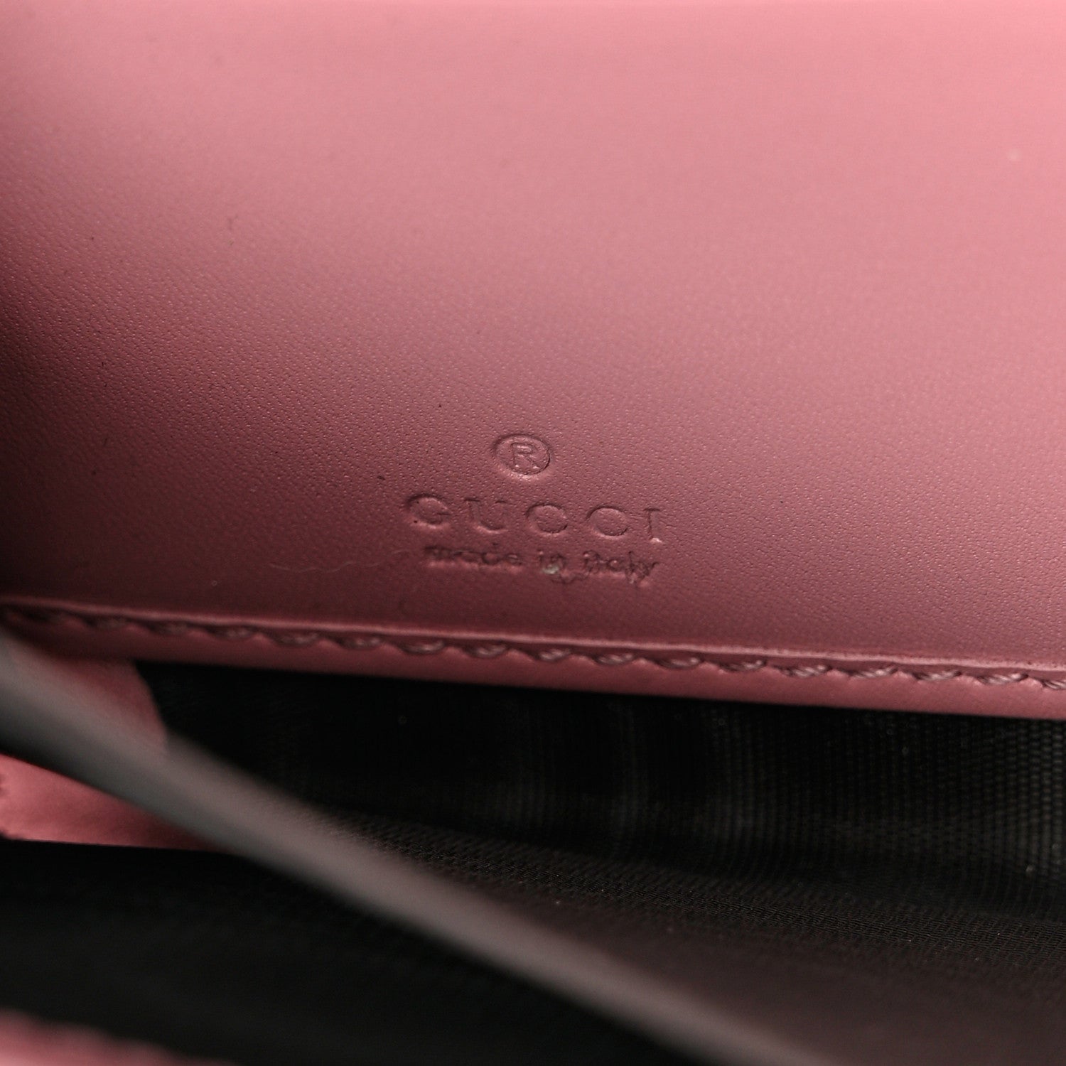 Gucci Guccissima Icon Zip Around Wallet Carmine Rose 6 of 10