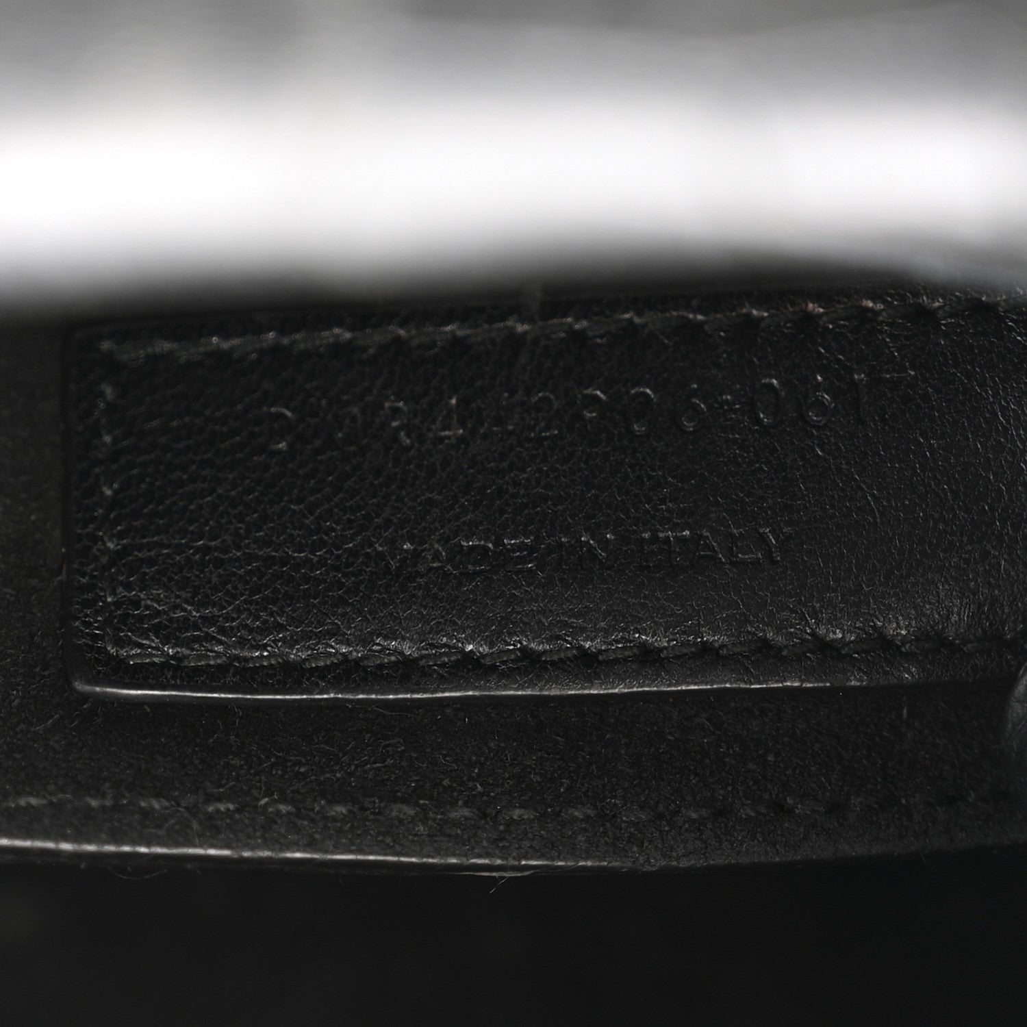 Saint Laurent Calfskin Crocodile Embossed Medium Monogram Sunset Black 7 of 13