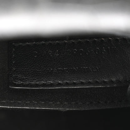 Saint Laurent Calfskin Crocodile Embossed Medium Monogram Sunset Black 7 of 13