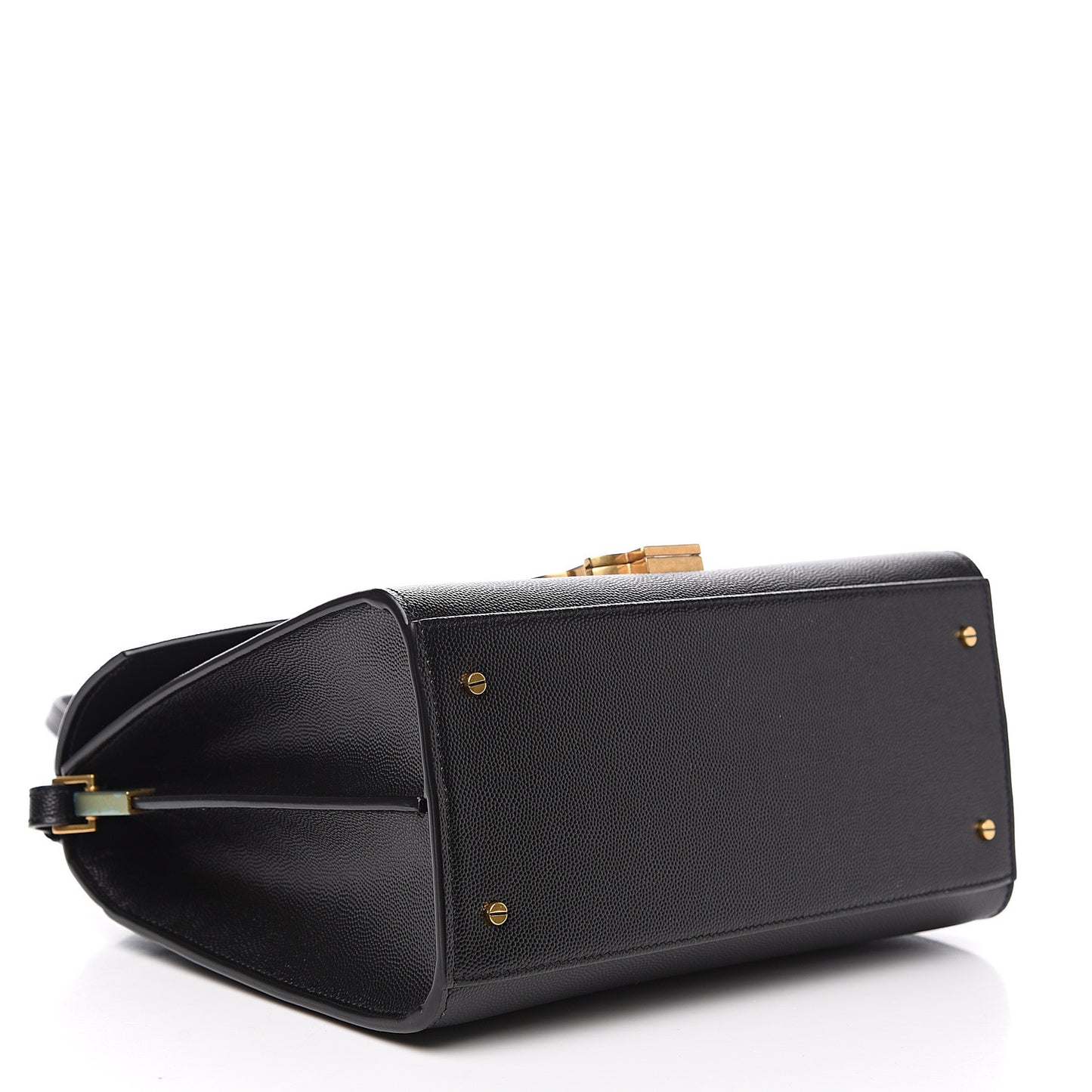 Grain de Poudre Medium Classic Monogram Cassandra Top Handle Black Rouge Legion