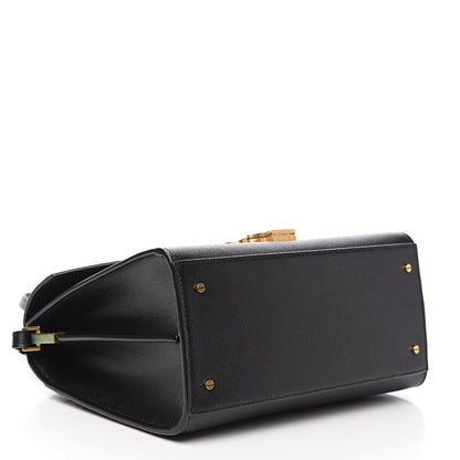 Saint Laurent Grain de Poudre Medium Classic Monogram Cassandra Top Handle Black Rouge Legion 3 of 8