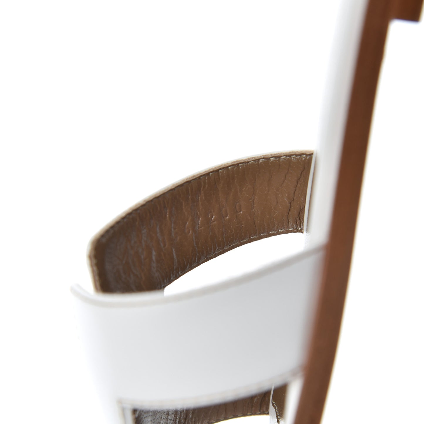 Box Calfskin Oran Sandals 38 White