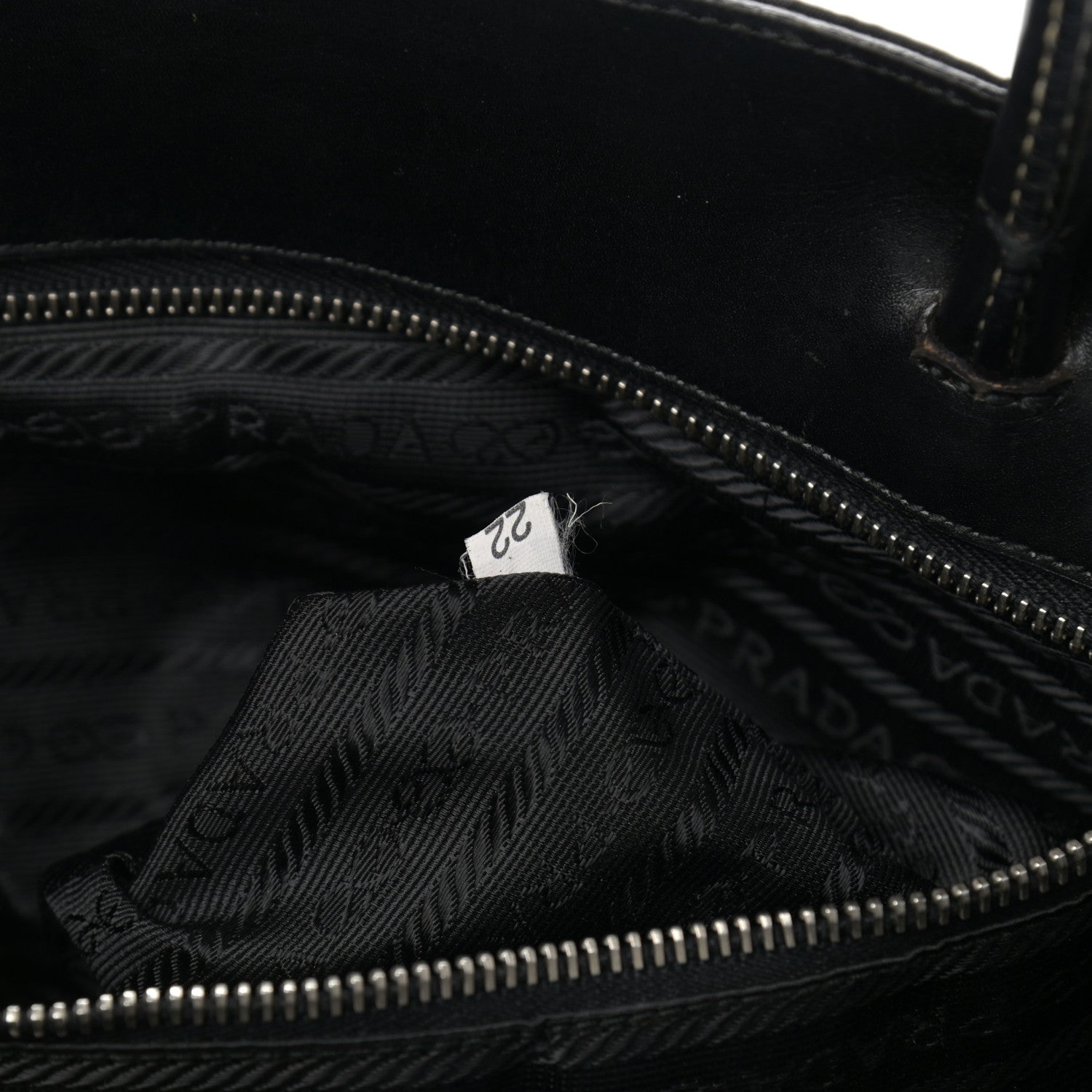 Prada Calfskin Nylon Buckle Shoulder Bag Black 6 of 14