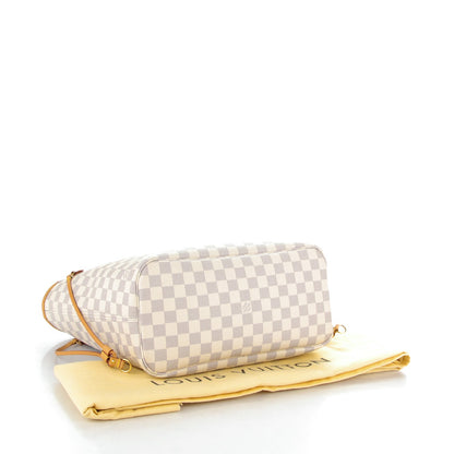 Louis Vuitton Damier Azur Neo Neverfull MM Rose Ballerine 4 of 10