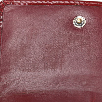 Burberry Patent Nova Check Heart Compact Wallet Berry Red 13 of 13