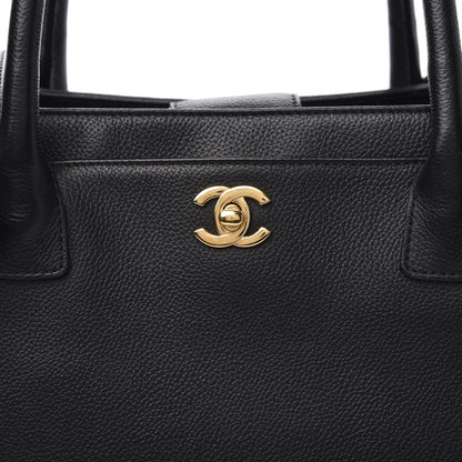 Chanel Calfskin Cerf Executive Shopper Tote Black 10 of 13