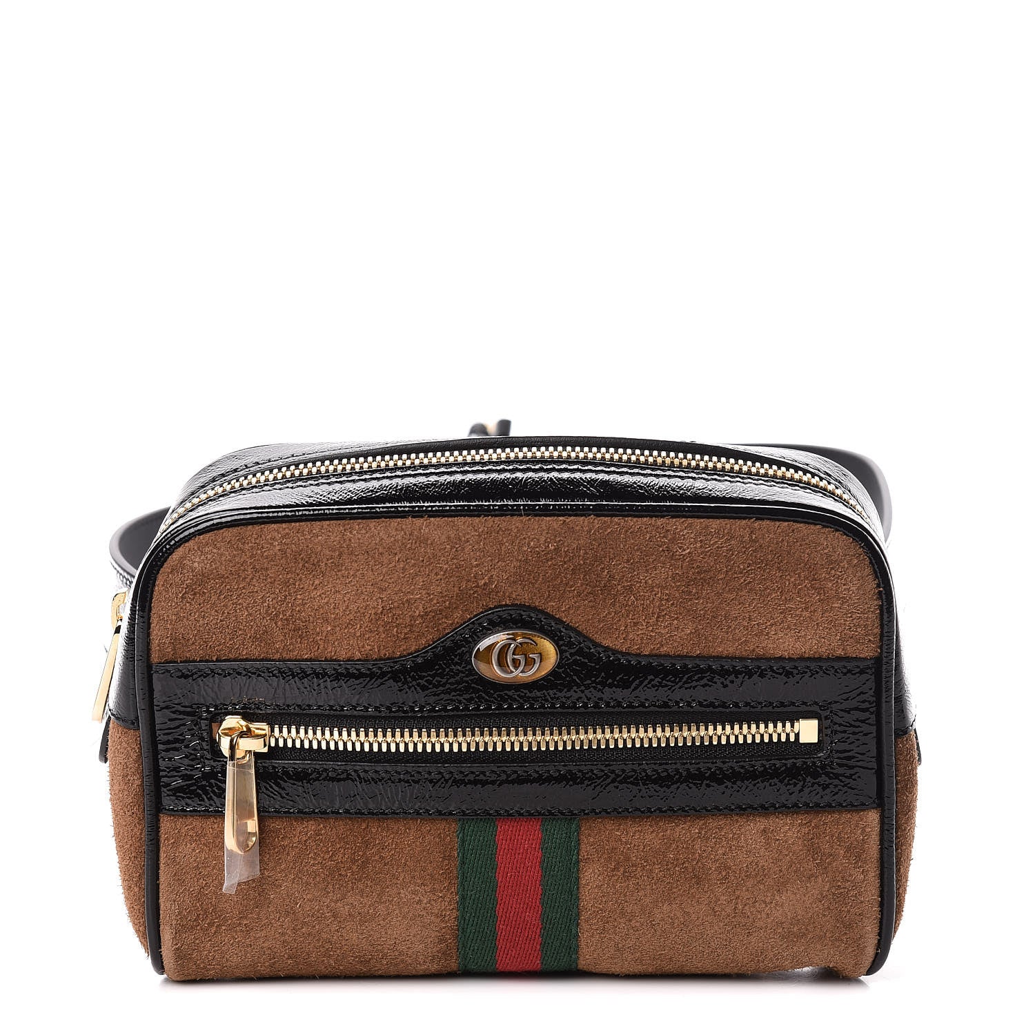 Gucci Suede Small Ophidia Belt Bag 85 34 Brown 1 of 13