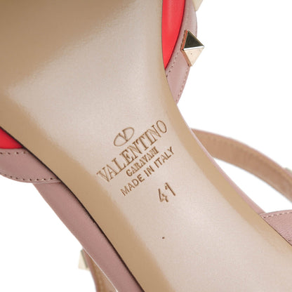 Valentino Garavani Nappa Rockstud Ankle Strap 65mm Pumps 41 Deep Coral Poudre 7 of 7