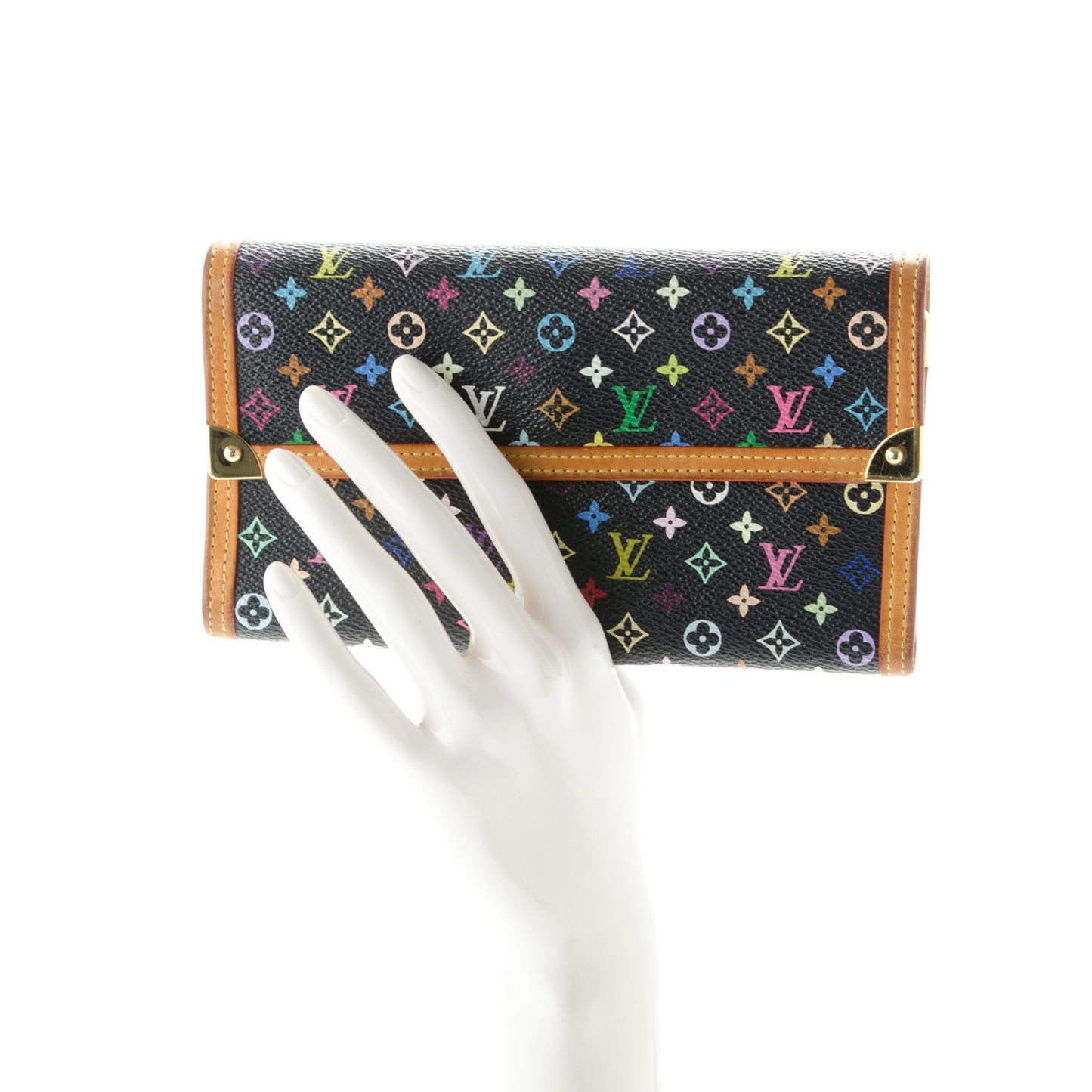 Monogram Multicolor Porte Tresor International Wallet Black