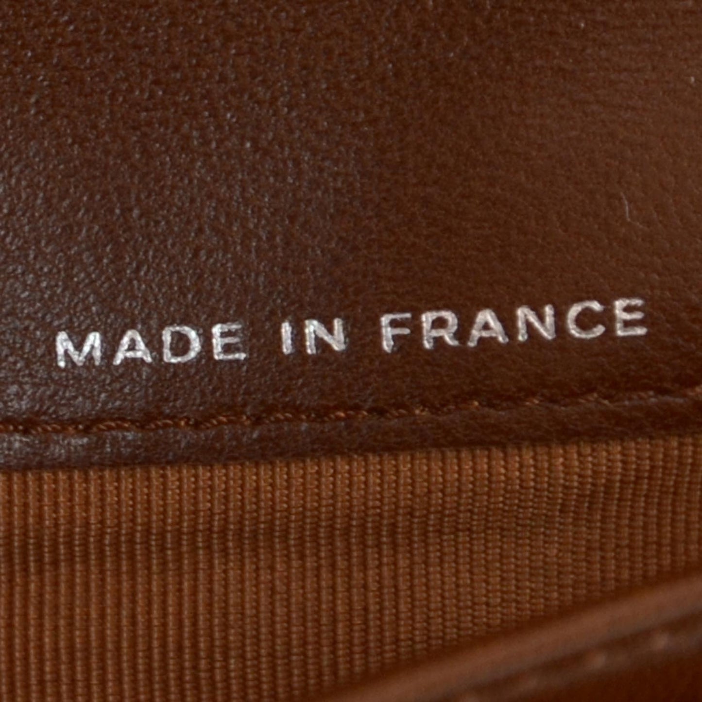 Patent Quilted Large Flap Wallet Bronze