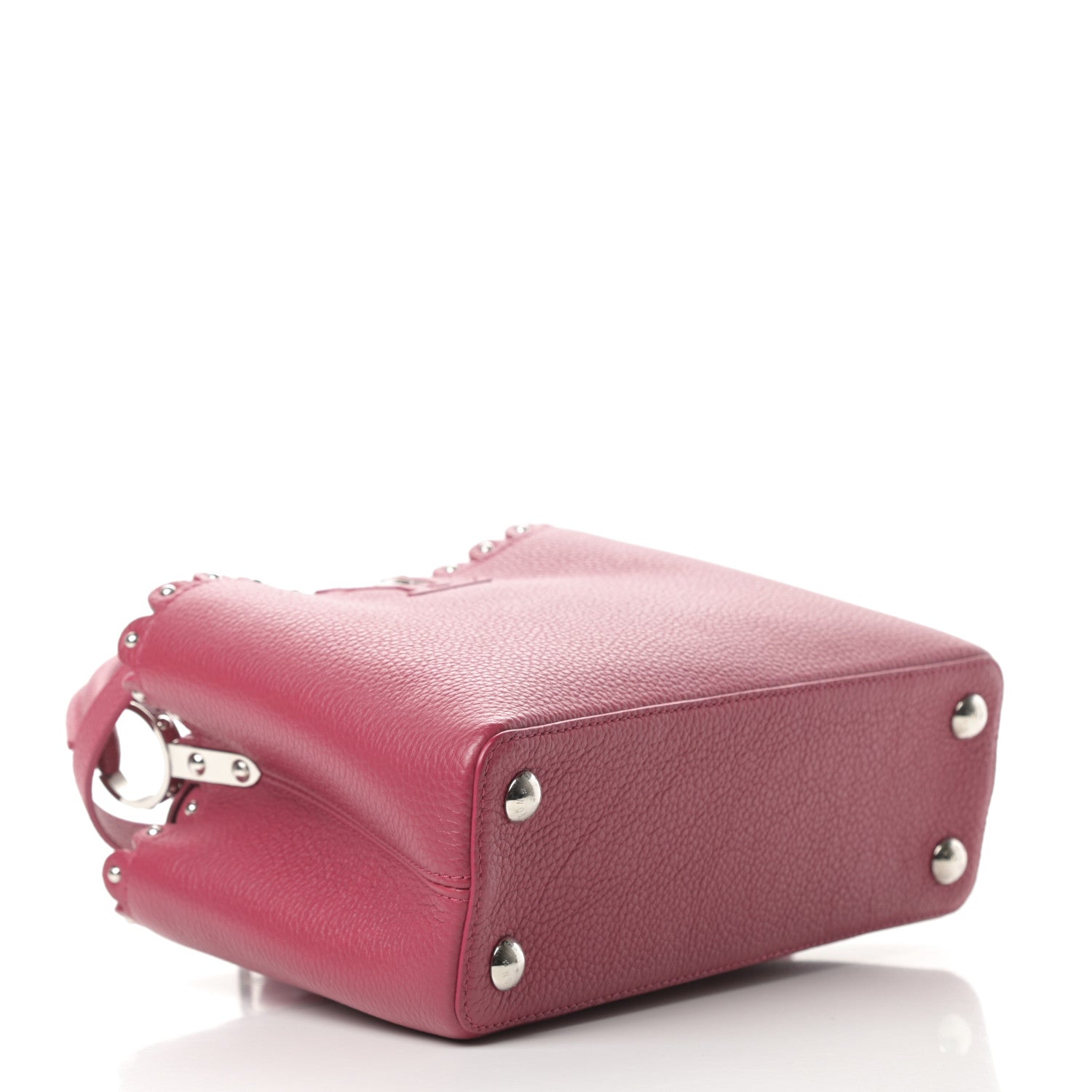 Louis Vuitton Taurillon Lace Croquets Capucines BB Groseille 4 of 11