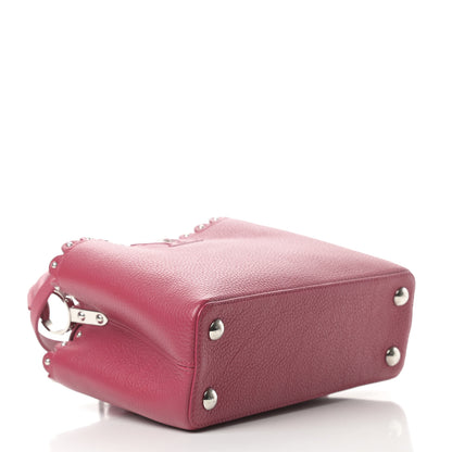 Louis Vuitton Taurillon Lace Croquets Capucines BB Groseille 4 of 11