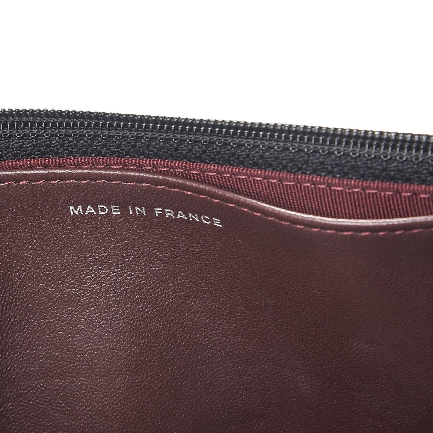 Lambskin Quilted Wallet On Chain WOC Black