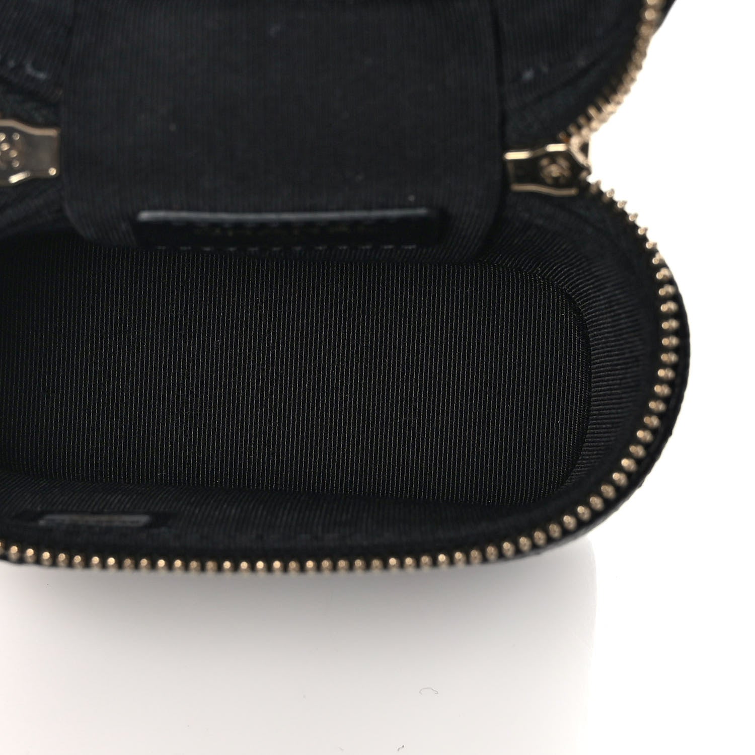 Chanel Caviar Quilted Small Handle With Care Vanity Case With Chain Black 5 of 10
