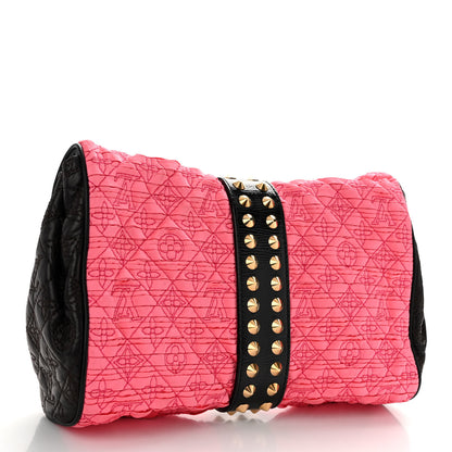 Louis Vuitton Satin Quilted Monogram Coquette Pochette Bunny Pink 4 of 10
