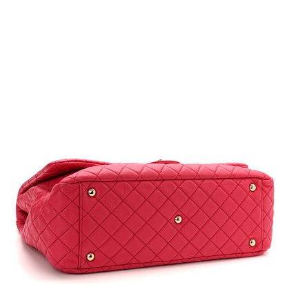 Chanel Calfskin Quilted Small XXL Travel Flap Bag Pink 3 of 9