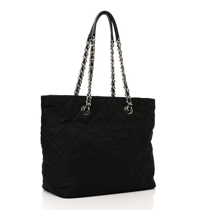 Prada Nylon Tessuto Impuntu Quilted Tote Black 3 of 10