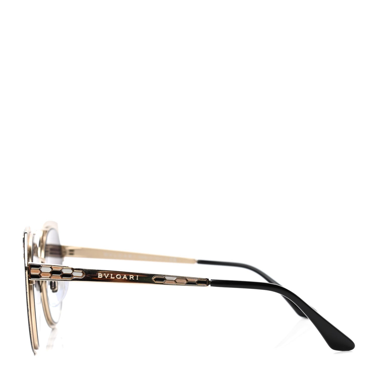 Bulgari Serpenti 6095-B Sunglasses Black Gold 4 of 5