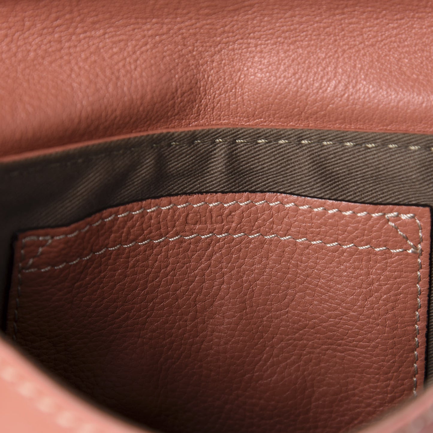 Calfskin Marcie Pochette Crossbody Bag Coral