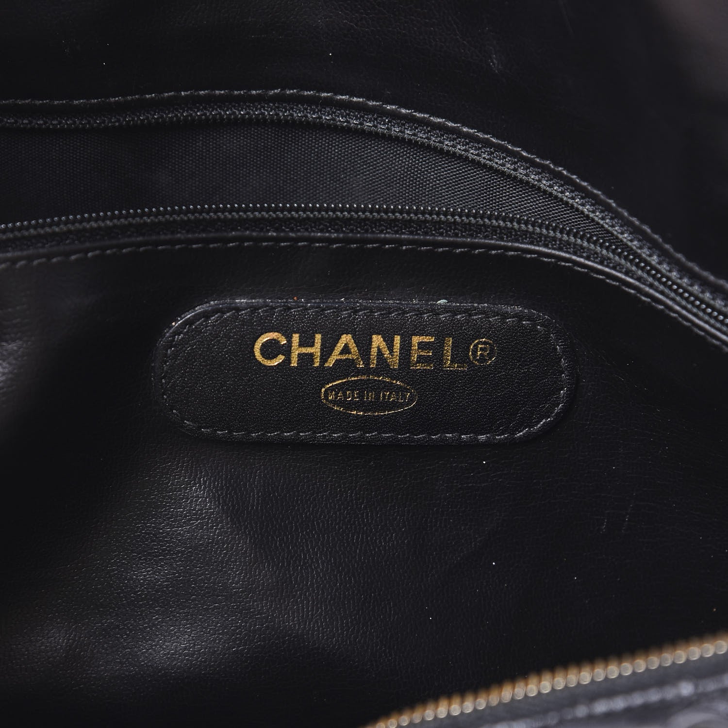 Chanel Calfskin Stitched CC Boston Black 6 of 21