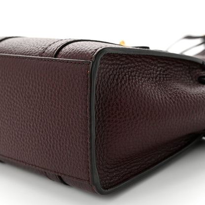 Mulberry Grain Vegetable Tanned Calfskin Micro Zipped Bayswater Oxblood 9 of 10