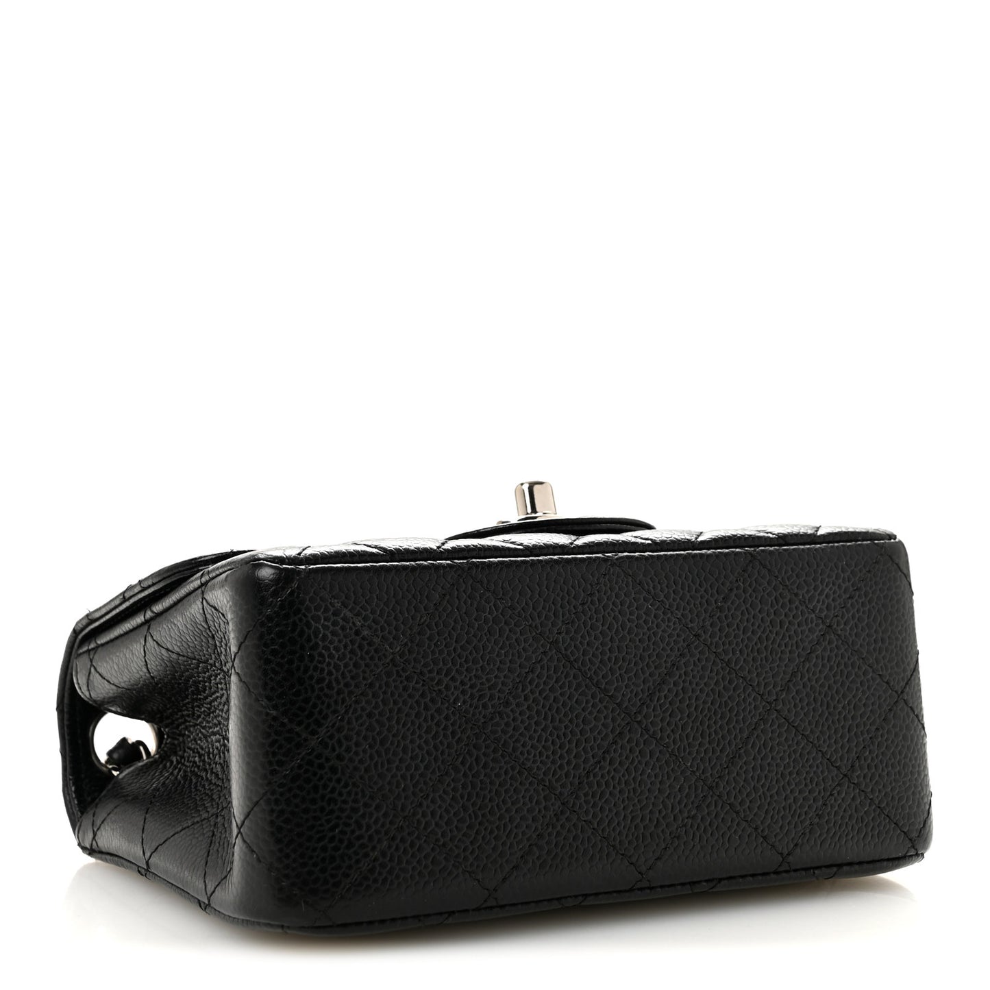 Caviar Quilted Mini Square Flap Black