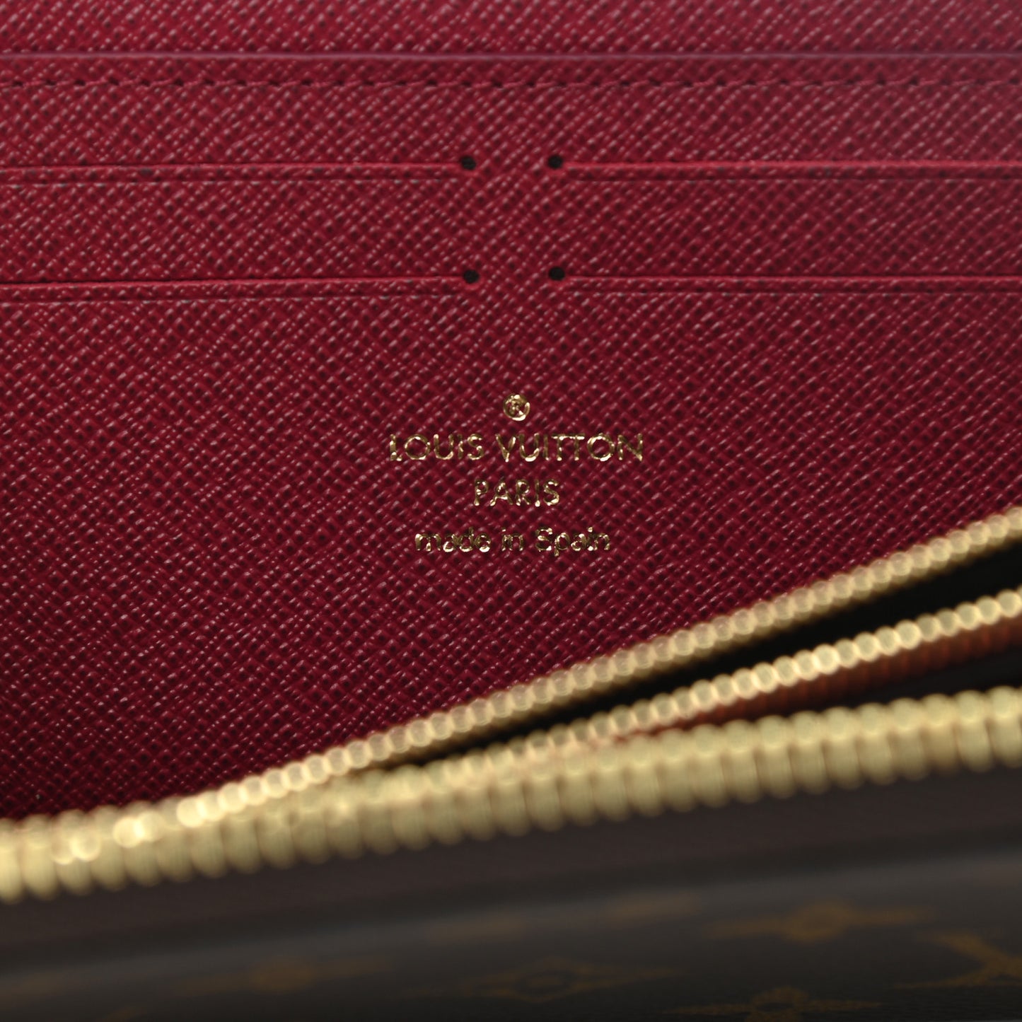 Monogram Clemence Wallet Fuchsia