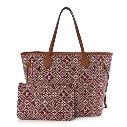 Louis Vuitton Jacquard Since 1854 Neverfull MM Bordeaux 1 of 9