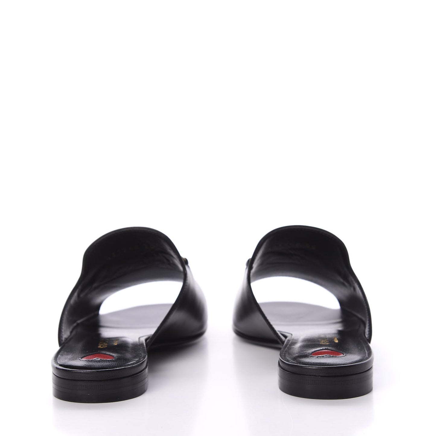 Malaga Kid Horsebit Slide Sandals 35 Black