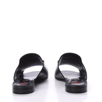 Gucci Malaga Kid Horsebit Slide Sandals 35 Black 6 of 10
