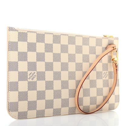 Louis Vuitton Damier Azur Neverfull MM GM Pochette 3 of 6