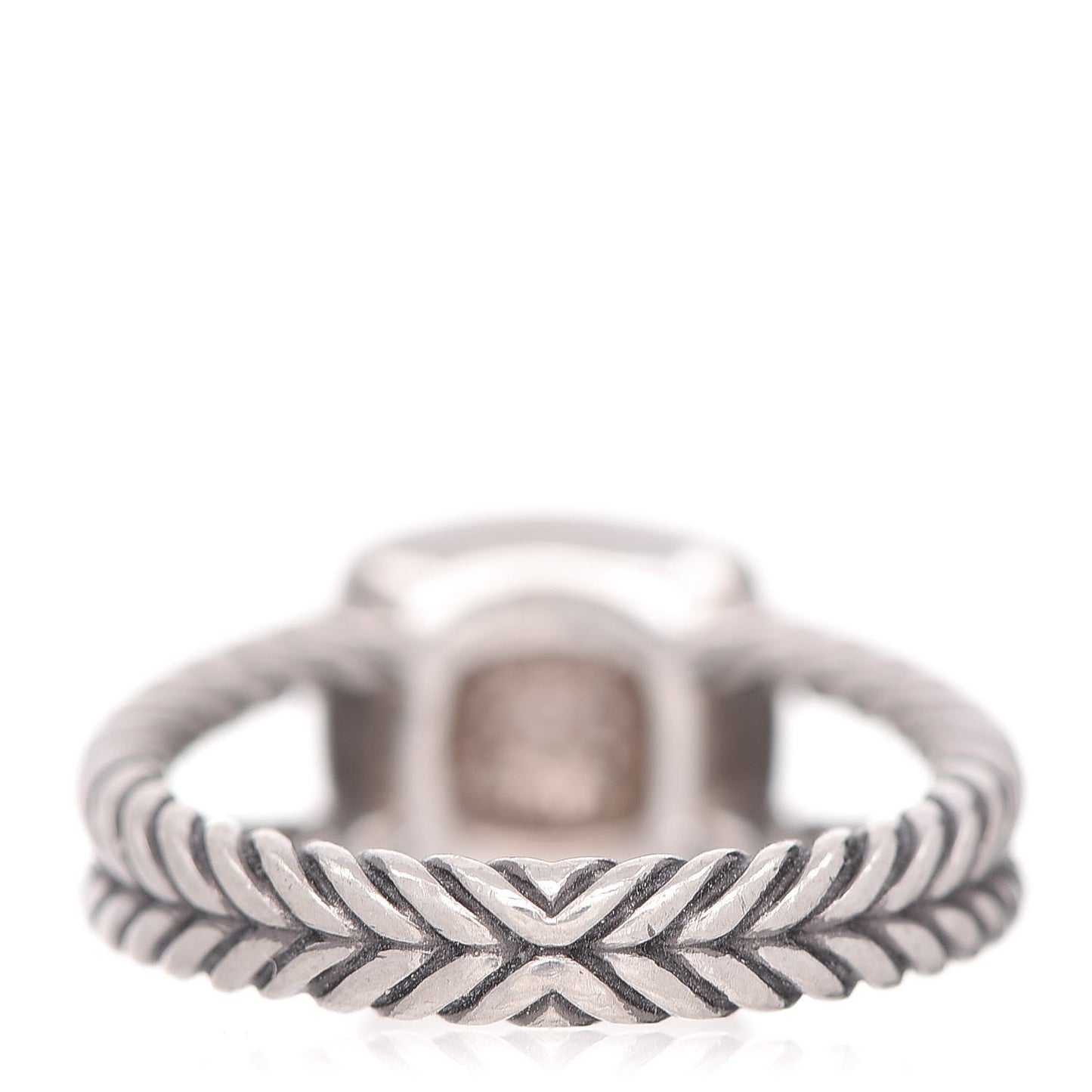 Sterling Silver Diamond 7mm Petite Albion Pave Ring 55 7.25